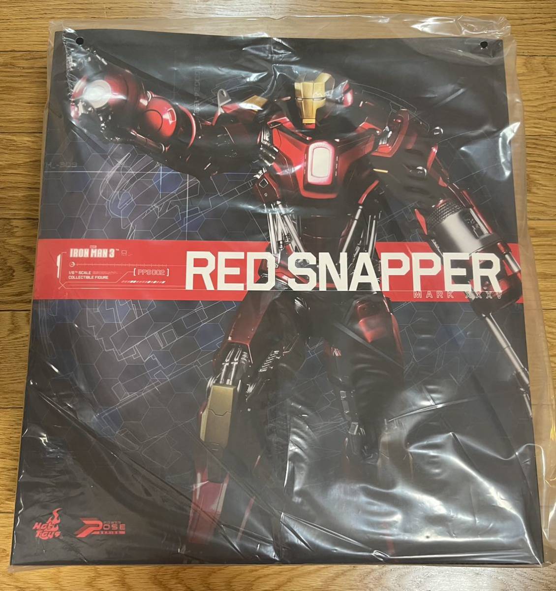 ホットトイズ パワー・ポーズ・アイアンマン・マーク35 レッド