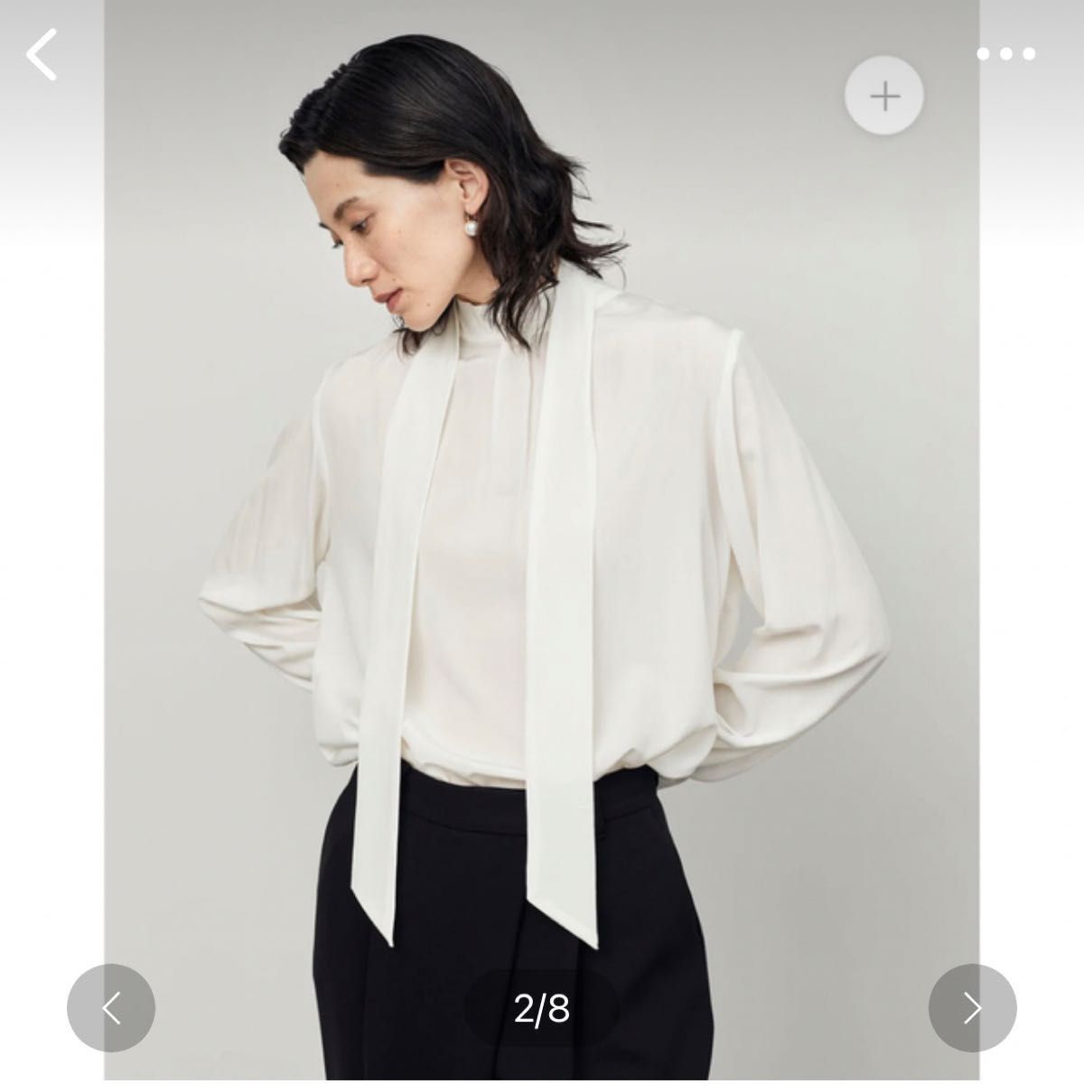 soeju ソージュ シルクストレッチボウタイブラウス｜Yahoo!フリマ（旧