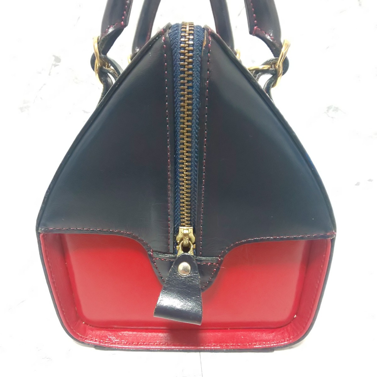 極希少/美品】Kitamura キタムラ 口枠2wayミニボストンバッグ