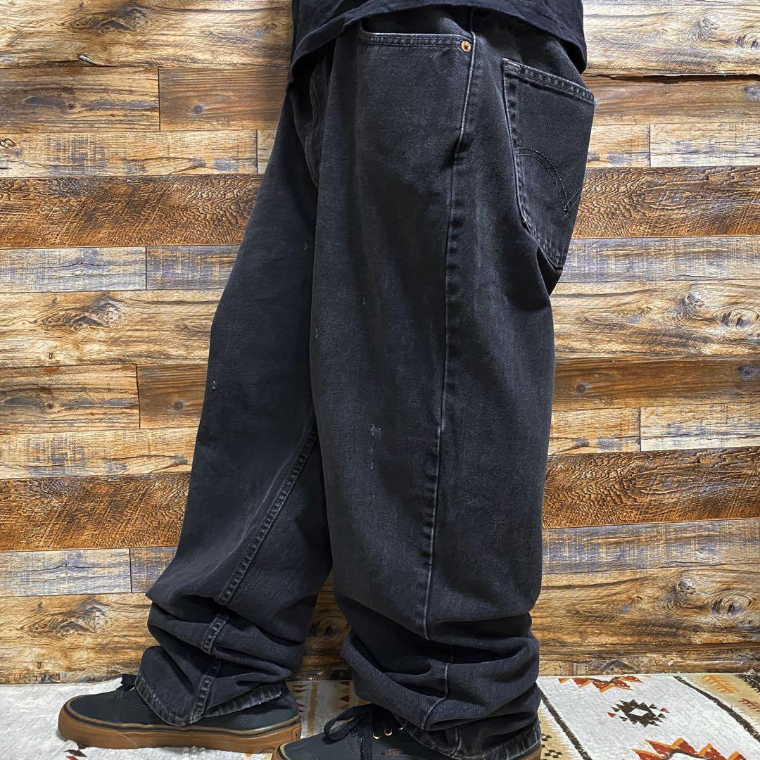 Levi's levis リーバイス 550 w40 ブラックデニム 黒 ジーンズ 古着