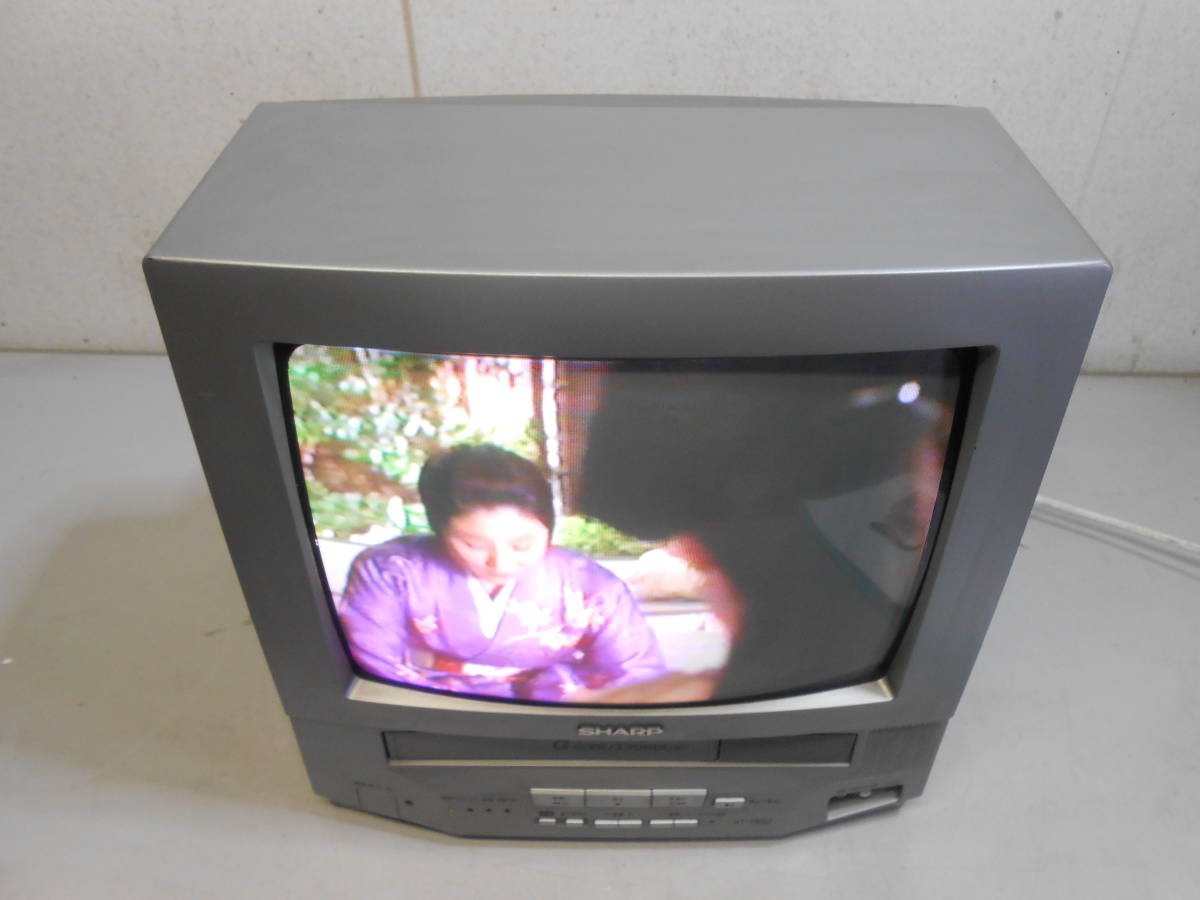 Yahoo!オークション - 大阪発 引取希望 シャープ テレビデオ ブラウン