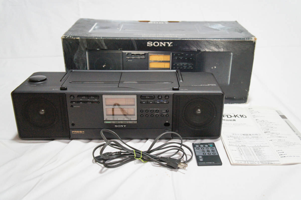 Yahoo!オークション - 《ジャンク》ソニー SONY CFD-K10 PRESH CDラジ