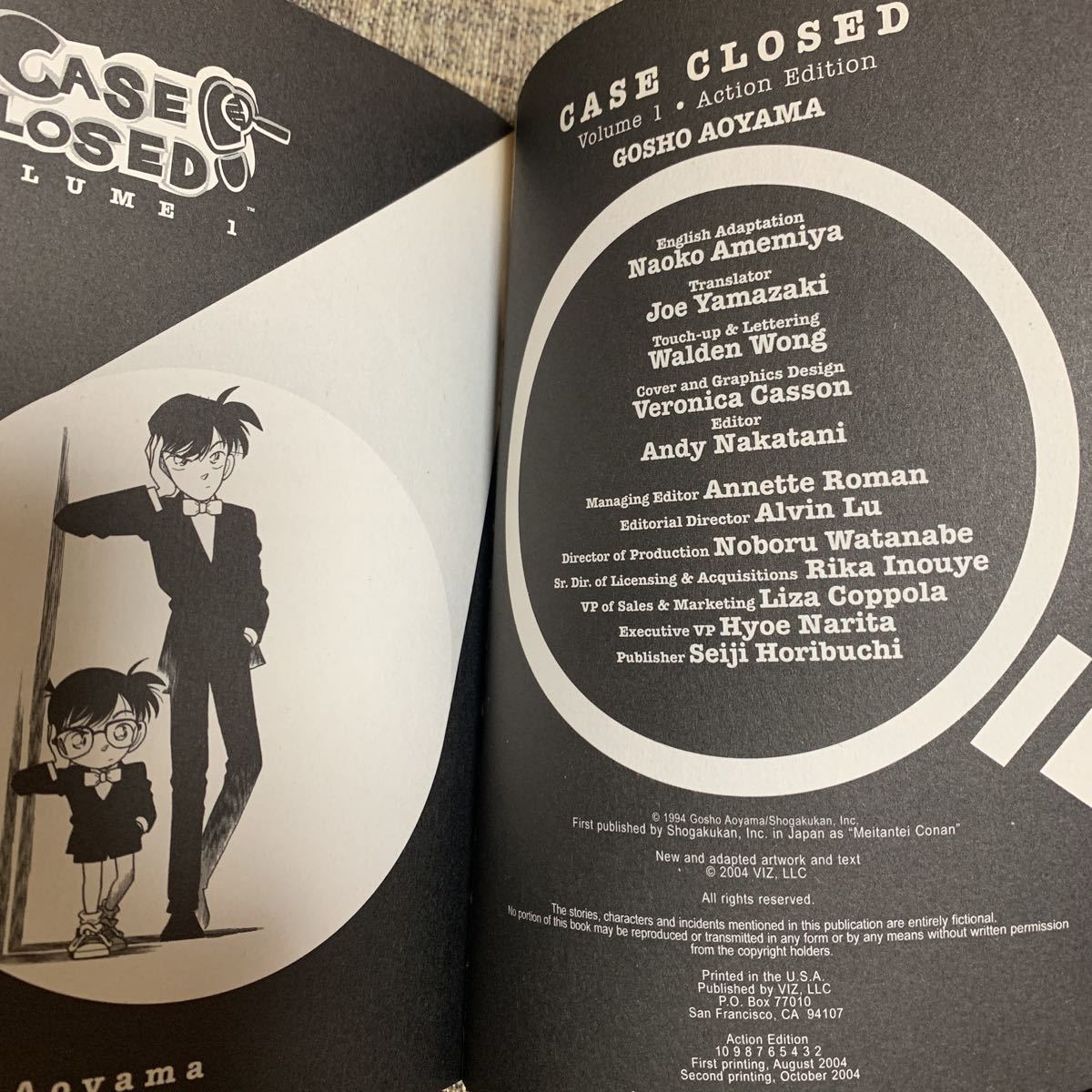 名探偵コナン 青山剛昌 CASE CLOSED vol 1 英語版 コミック 漫画 英語
