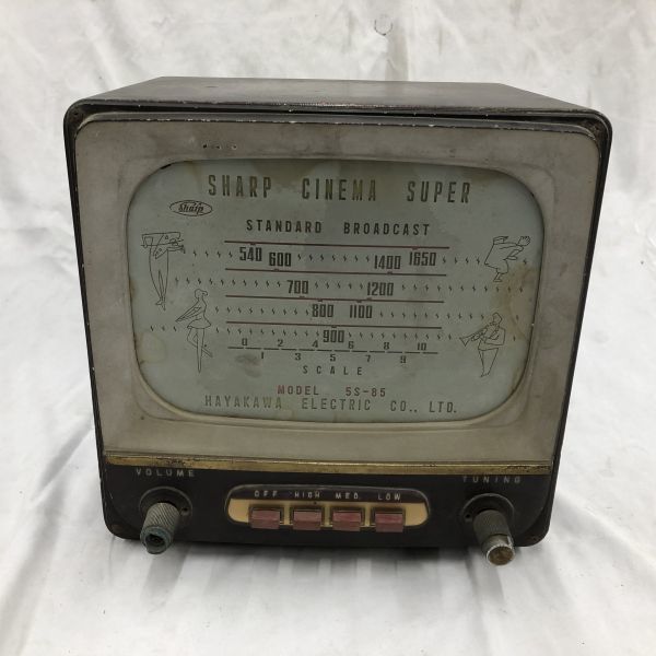 Yahoo!オークション - 昭和レトロ SHARP シャープ 真空管ラジオ 5S-85