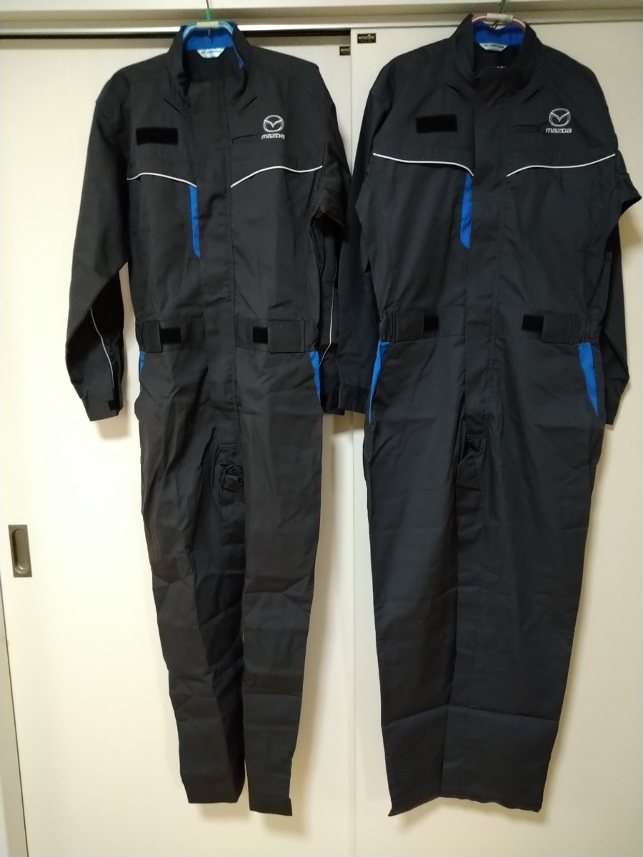 新品 送料無料 マツダ つなぎ 夏冬2着セット 作業着 ツナギ Lサイズ