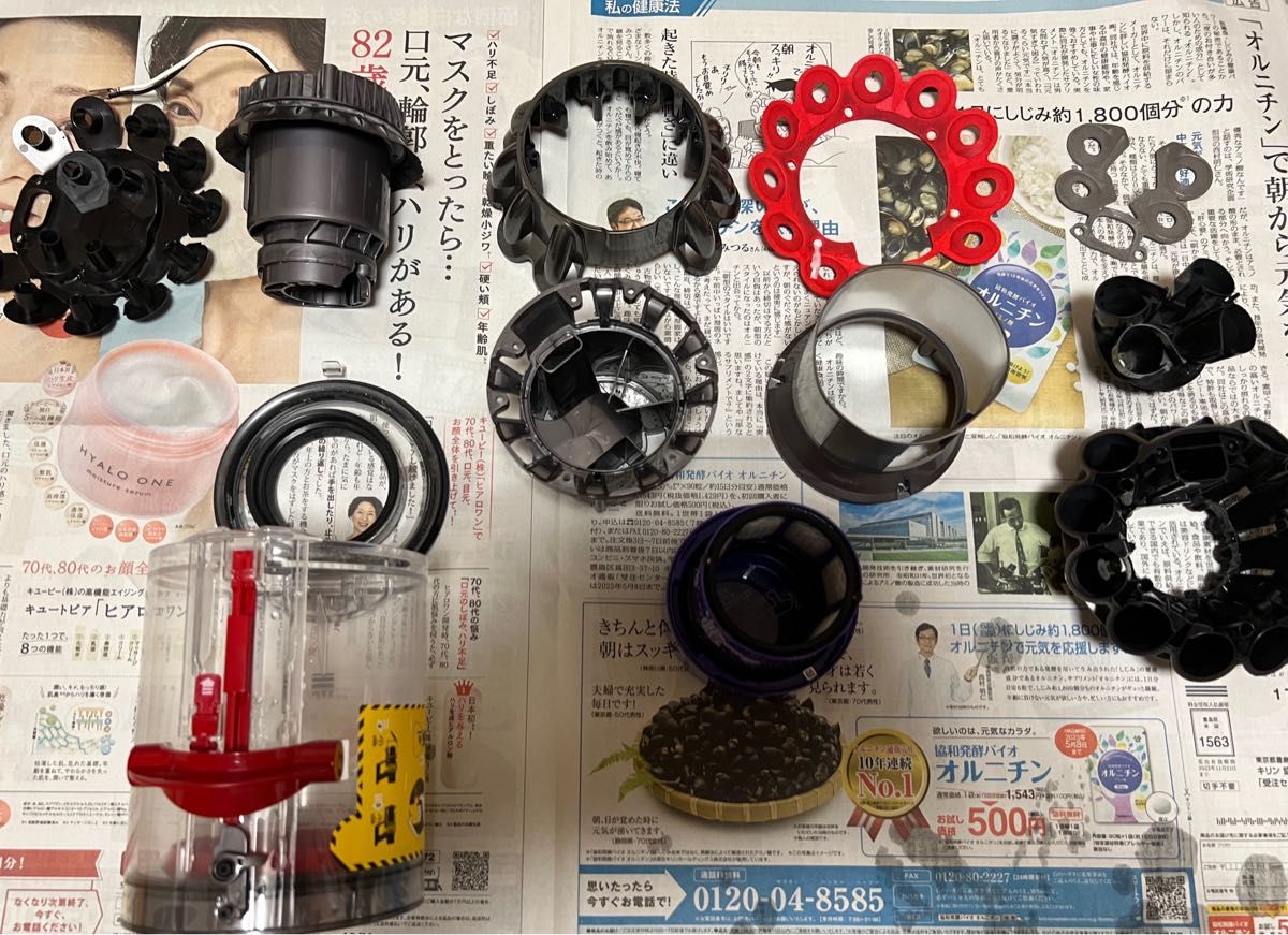 サイクロン部完全分解洗浄済】ダイソンV10(SV12) 純正バッテリー50分