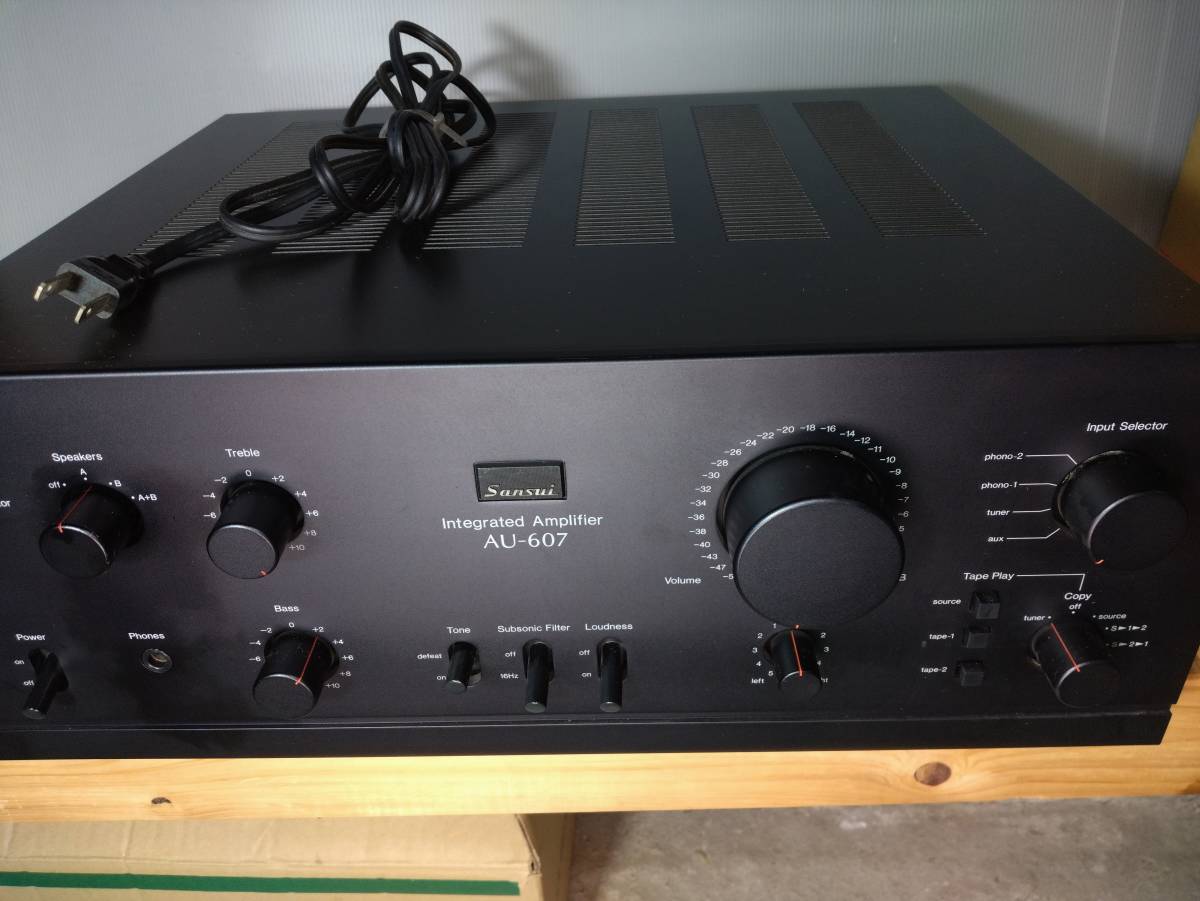 Yahoo!オークション - SANSUI プリメインアンプ AU-607 動作確認済み