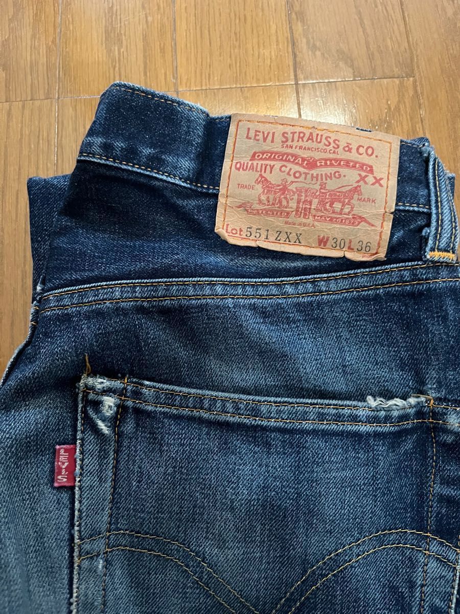 希少 90'Levi''s リーバイス551ZXX w30 l36 ビッグE 555 バレンシア
