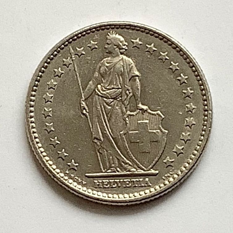Yahoo!オークション - スイス 2フラン硬貨 1969年 1枚