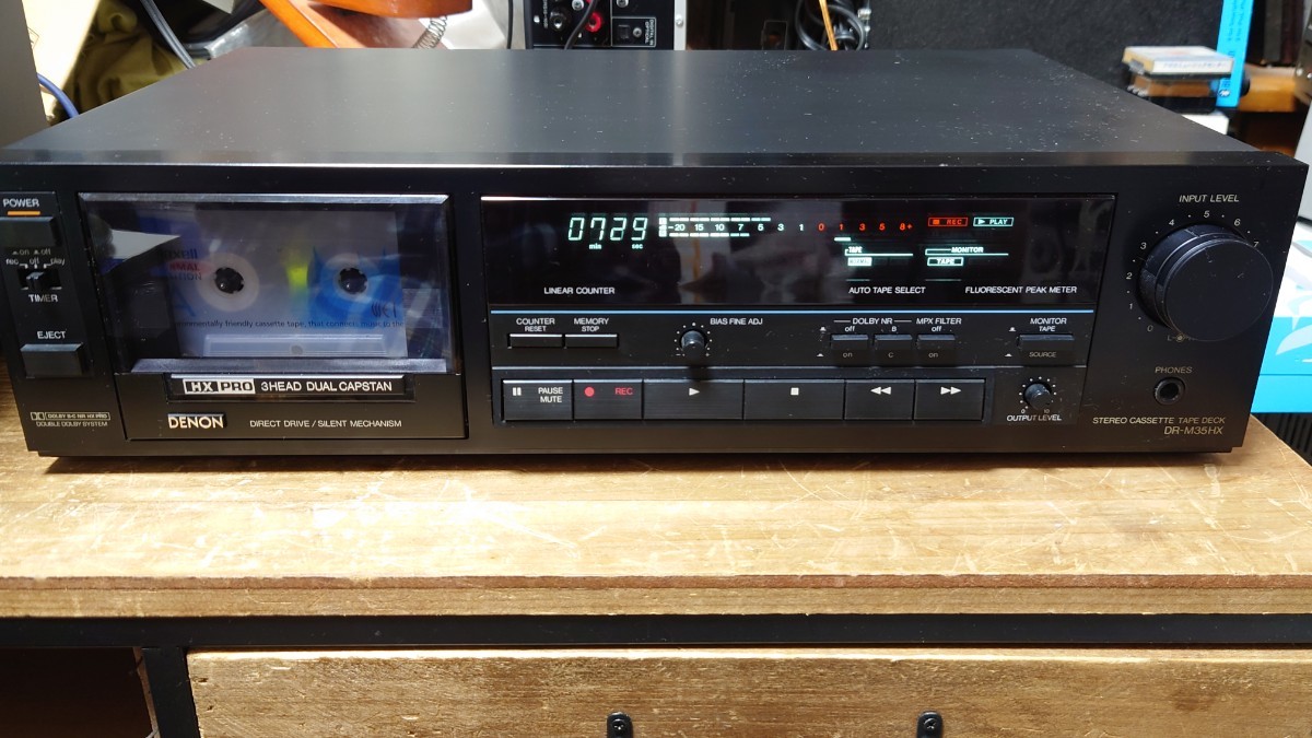 Yahoo!オークション - DENON DR-M35HX 3ヘッドカセットデッキ【ジャン
