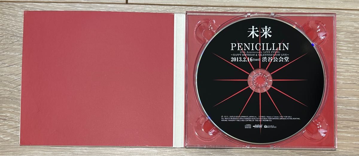 PENICILLIN ペニシリン 未来 限定配布 渋谷公会堂 HAKUEI 千聖 GISHO O