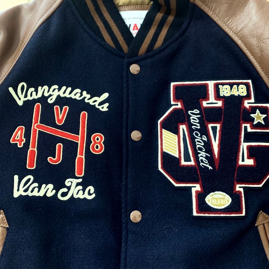 美品 VAN JAC プレミアムスタジャン サイズL L 水牛革レザー