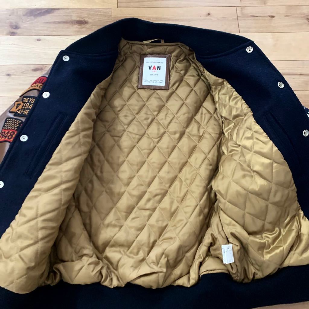 美品 VAN JAC プレミアムスタジャン サイズL L 水牛革レザー