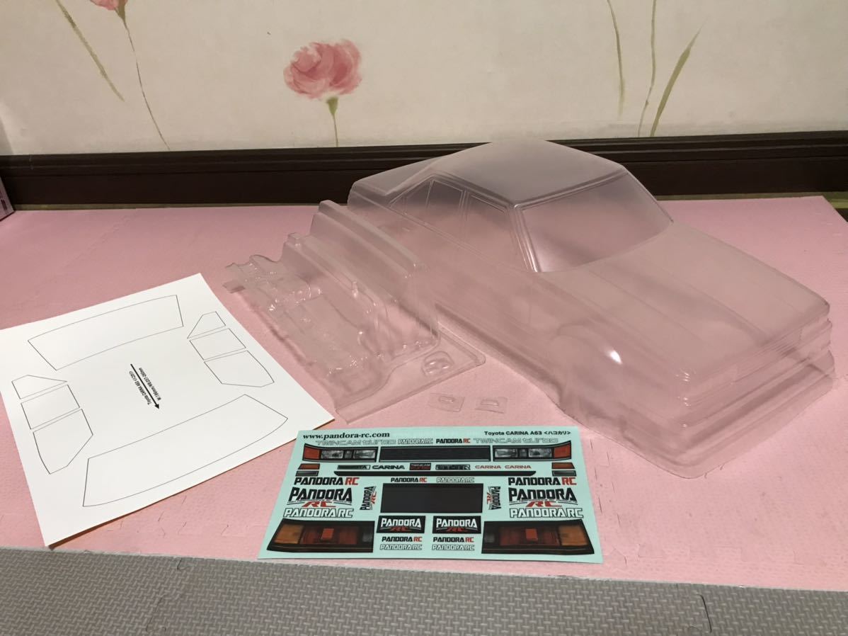 送料無料 1/10 トヨタ カリーナ 未塗装 ラジコンボディ パンドラ