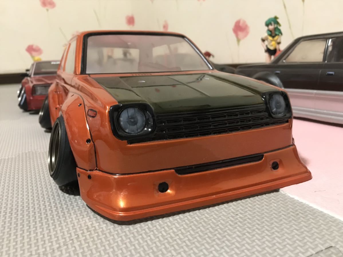 送料無料 1/10 トヨタ スターレット KP61 街道レーサー ラジコンボディ