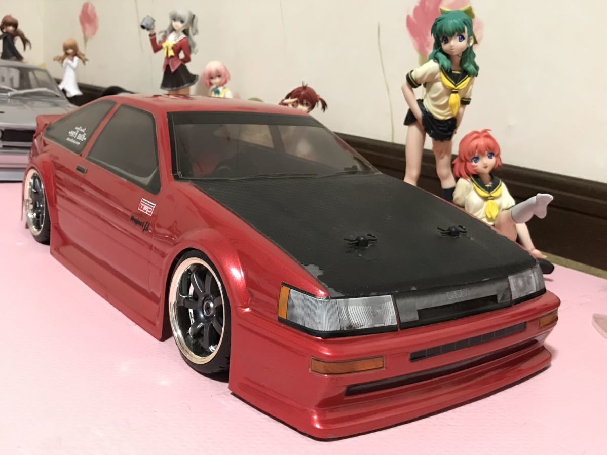 送料無料 1/10 車体付き トヨタ カローラレビン AE86 ドリフト