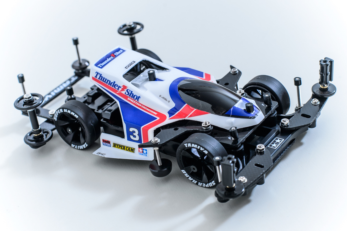 ミニ四駆 サンダーショットJr MSカスタム 塗装済み完成品・未走行