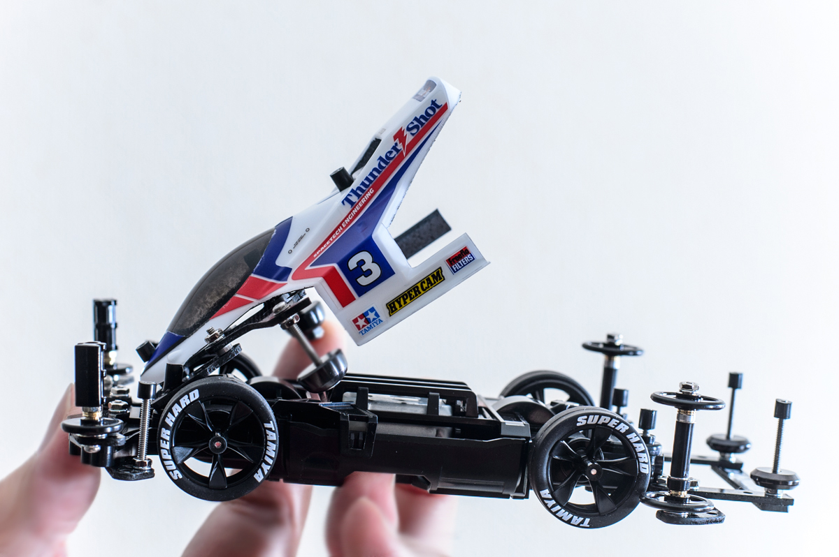 ミニ四駆 サンダーショットJr MSカスタム 塗装済み完成品・未走行