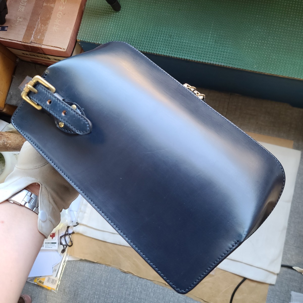 交渉可 GANZO ガンゾ ブライドルレザー セカンドバッグ 鞄 バッグ