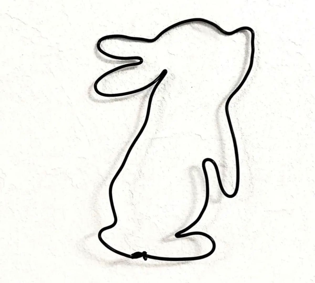 ワイヤークラフト 玄関飾り ウェルカム ワイヤーアート うさぎセット