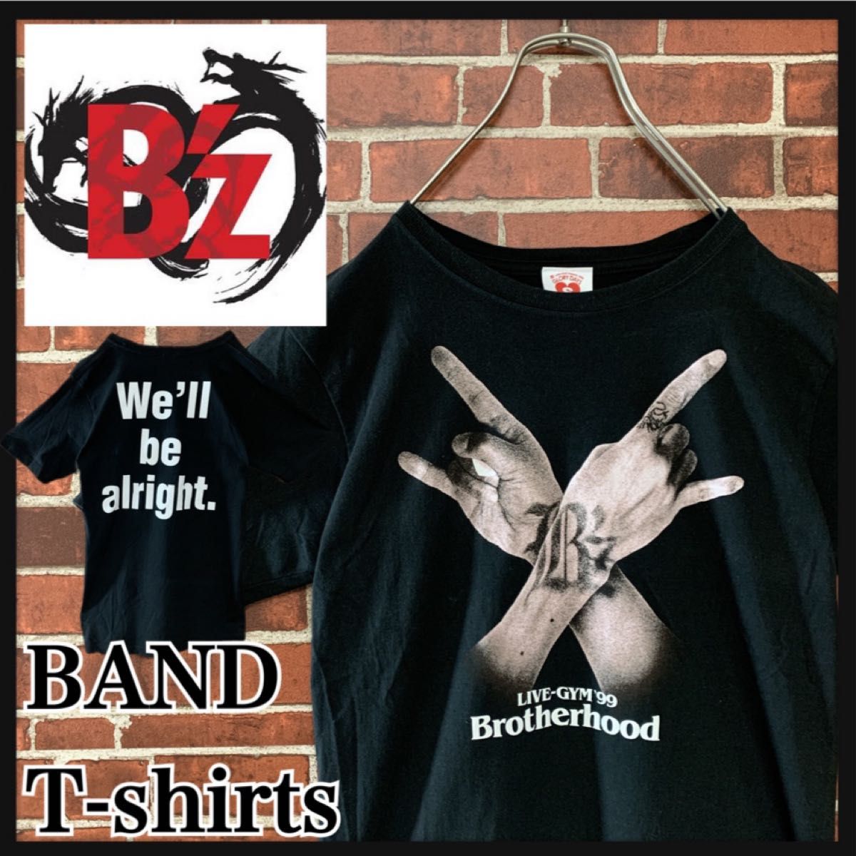 美品】B'z LIVE-GYM 99 BrotherhoodバンドTシャツ ビーズ ツアー LIVE