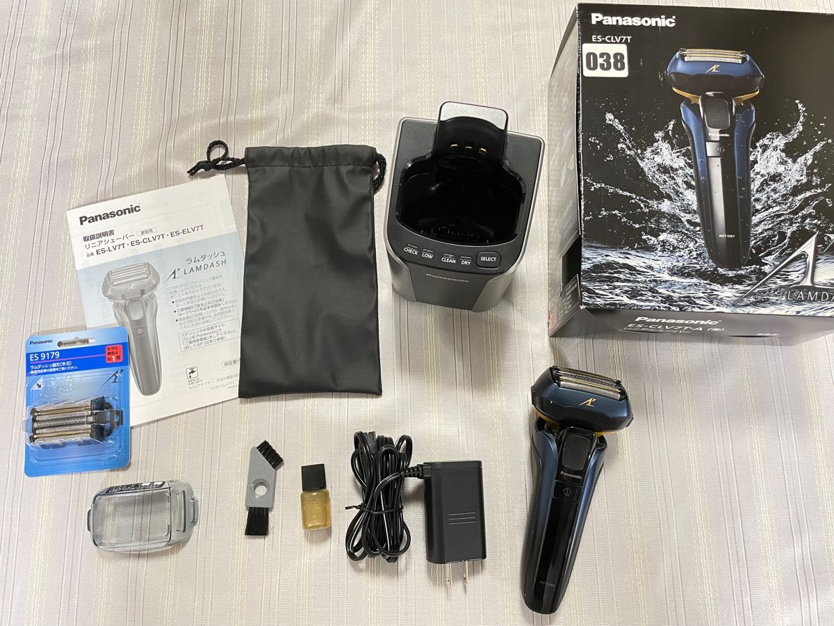 Panasonic 電気シェーバー ラムダッシュ ES-CLV7T-A ネイビー