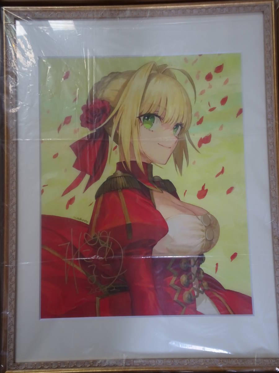 未使用】ワダアルコ 直筆サイン入り複製画 B3 アナログイラスト