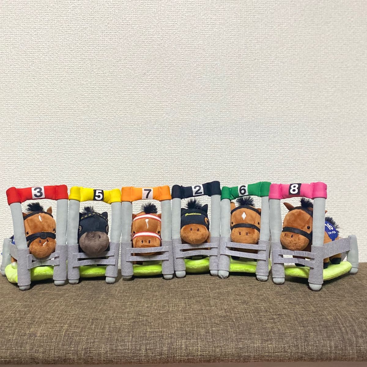 12頭コンプ】サラブレッドコレクション ゲートインぬいぐるみ ラウンド