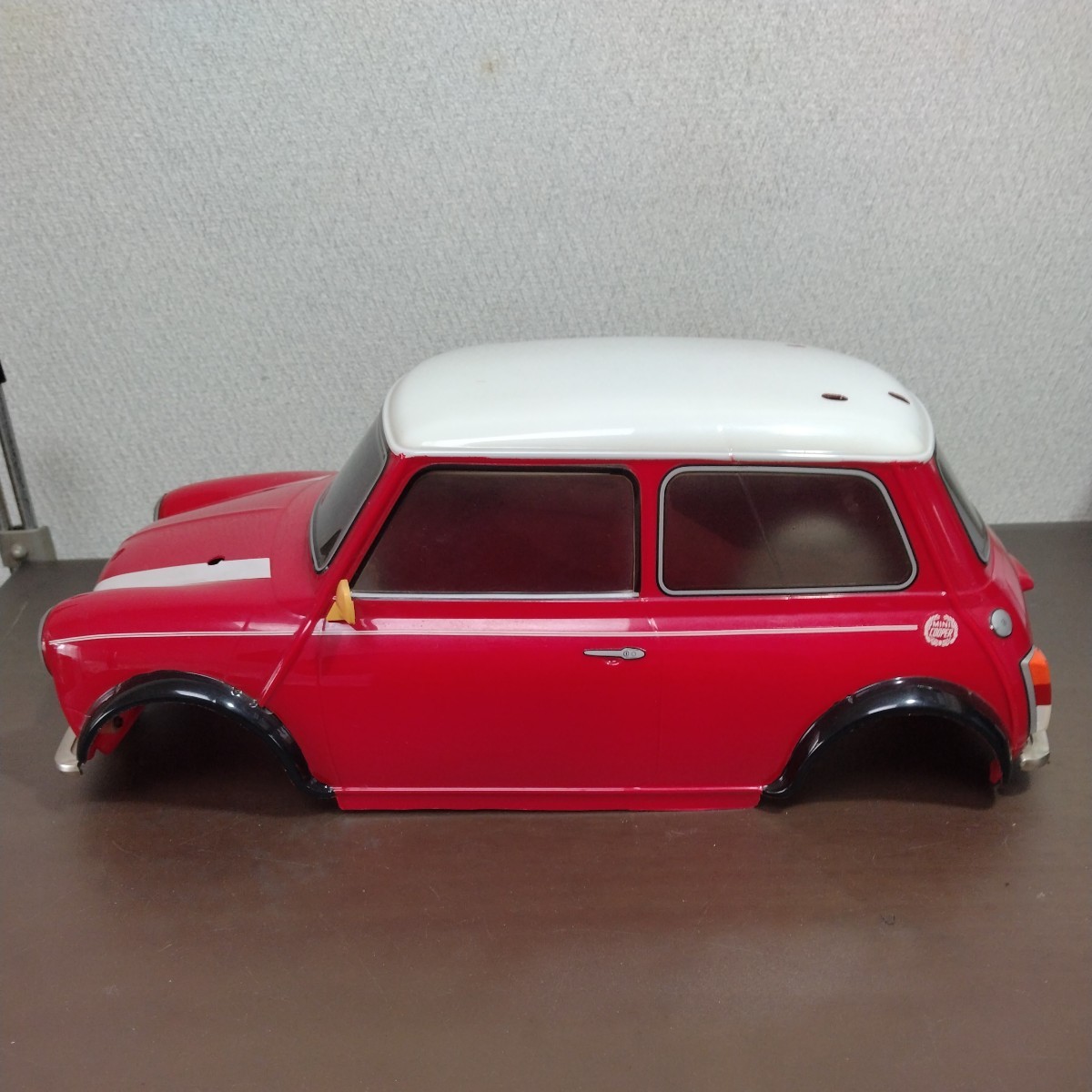 送料無料] タミヤ 1/10 ローバー ミニクーパー ラジコン ボディ 中古