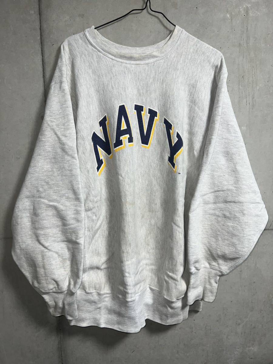 90s ヴィンテージ Champion REVERSE WEAVE US NAVY USNA RW