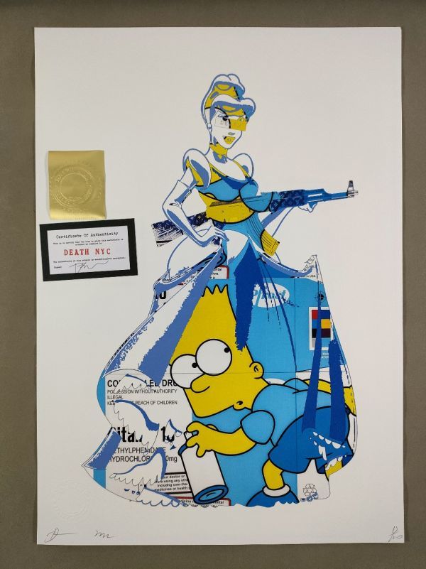 DEATH NYC 現代アートポスター 世界100枚限定 バンクシー ストリート