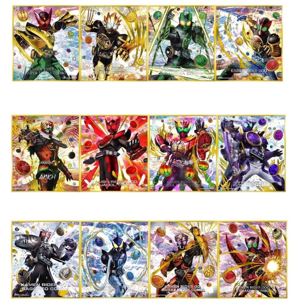 仮面ライダーオーズ 色紙ART セレクション1 コンプリートセット｜Yahoo