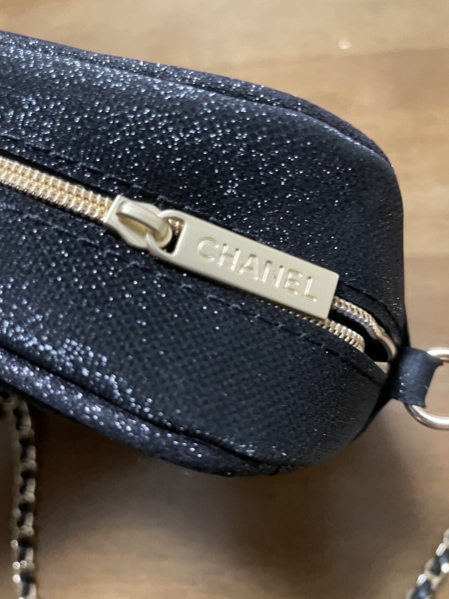 CHANEL シャネル ノベルティ ショルダーバッグ ポーチ ブラック 箱付