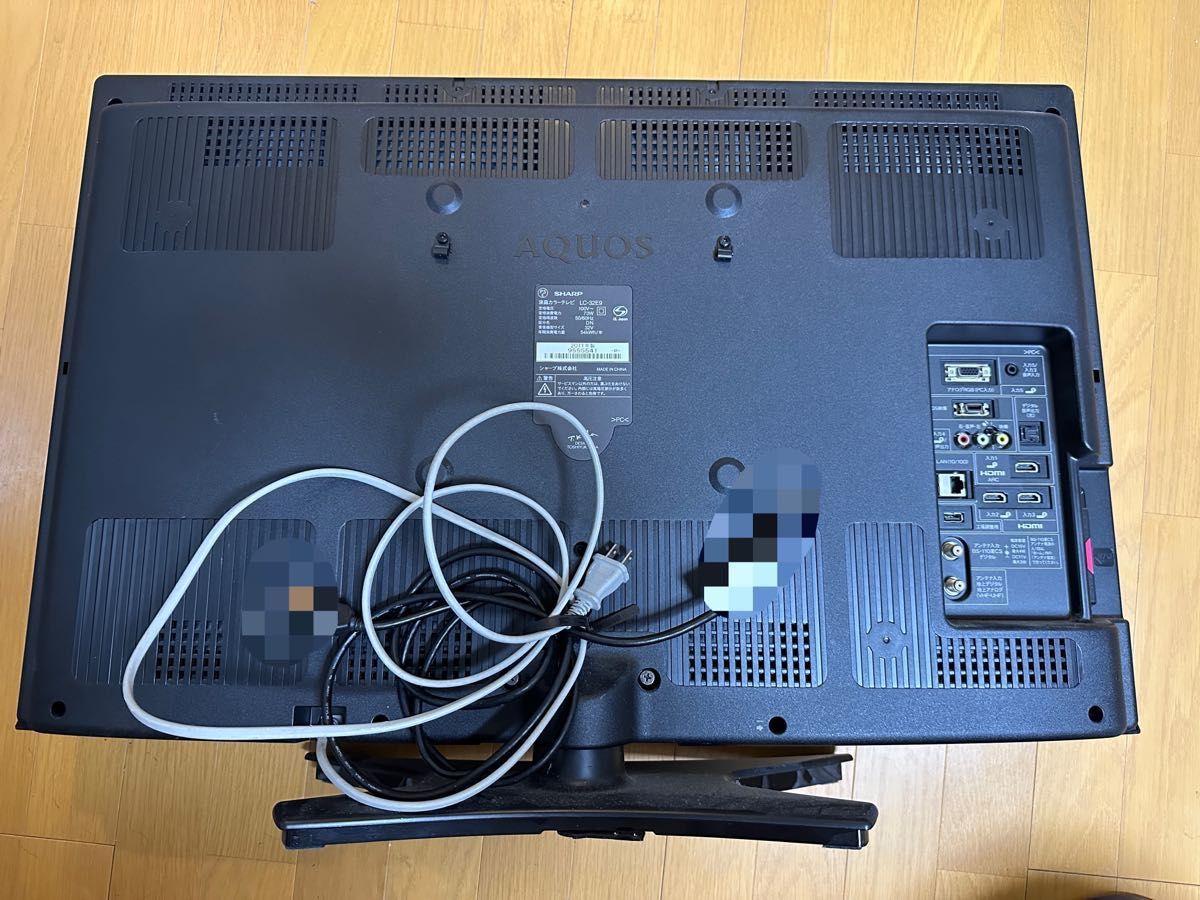 SHARP テレビAQUOS LC-32E9 動作確認済 アンテナケーブル2本付き