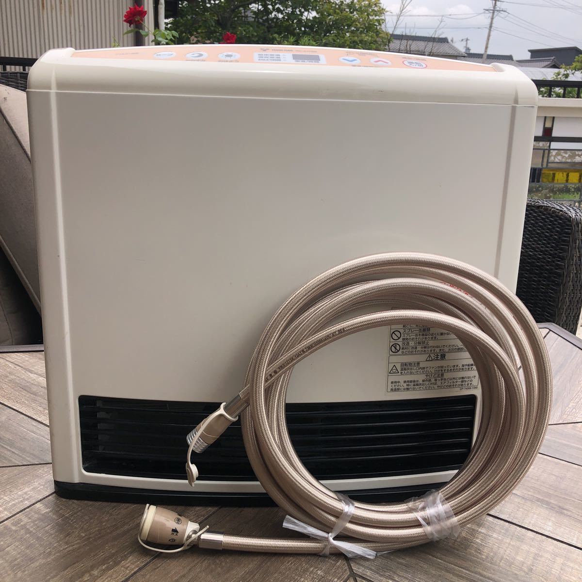 送料込み5mホース付属 15畳対応リンナイの都市ガス用ファンヒーターRC