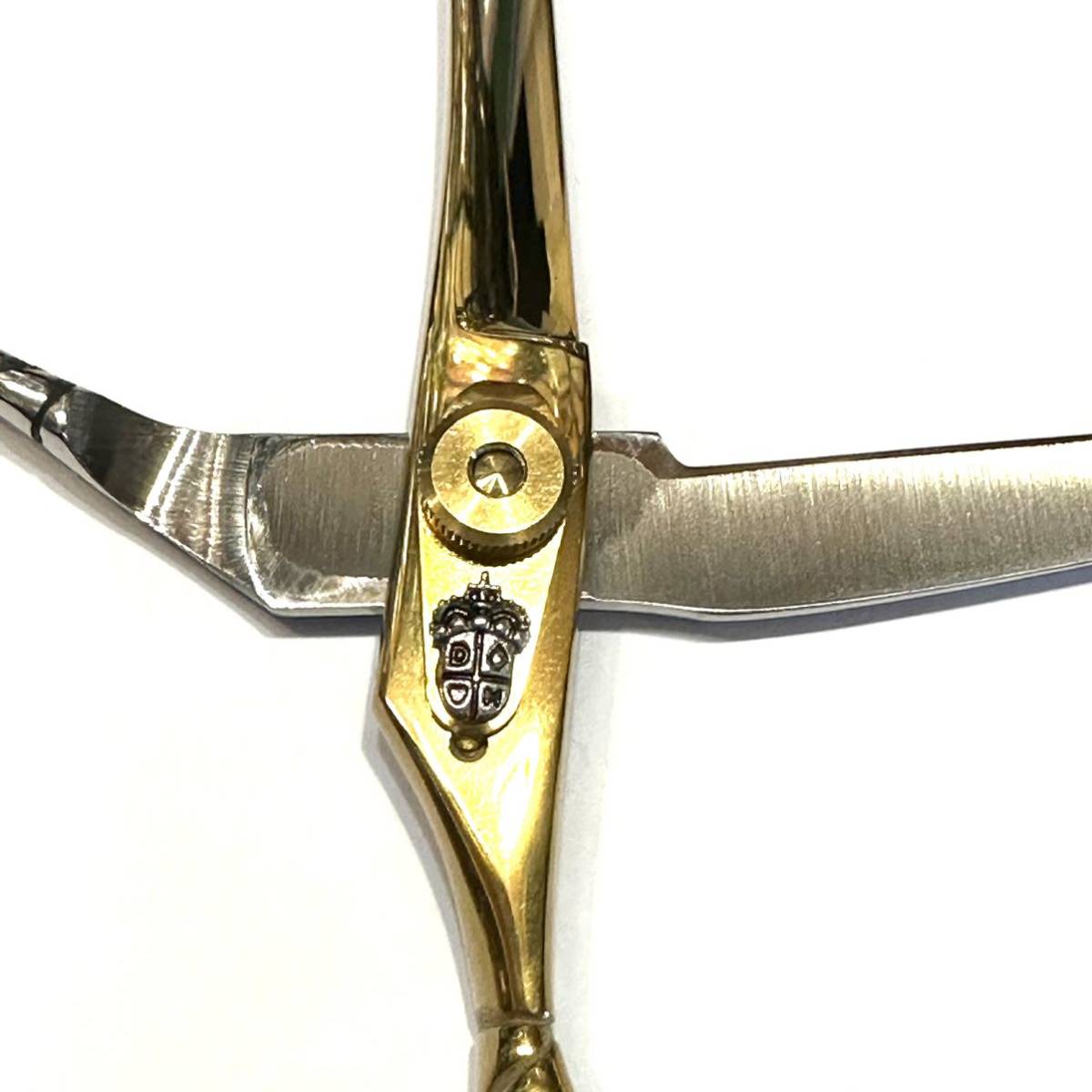 Yahoo!オークション - ゴールドシルバー板バネ カットシザー 6インチ