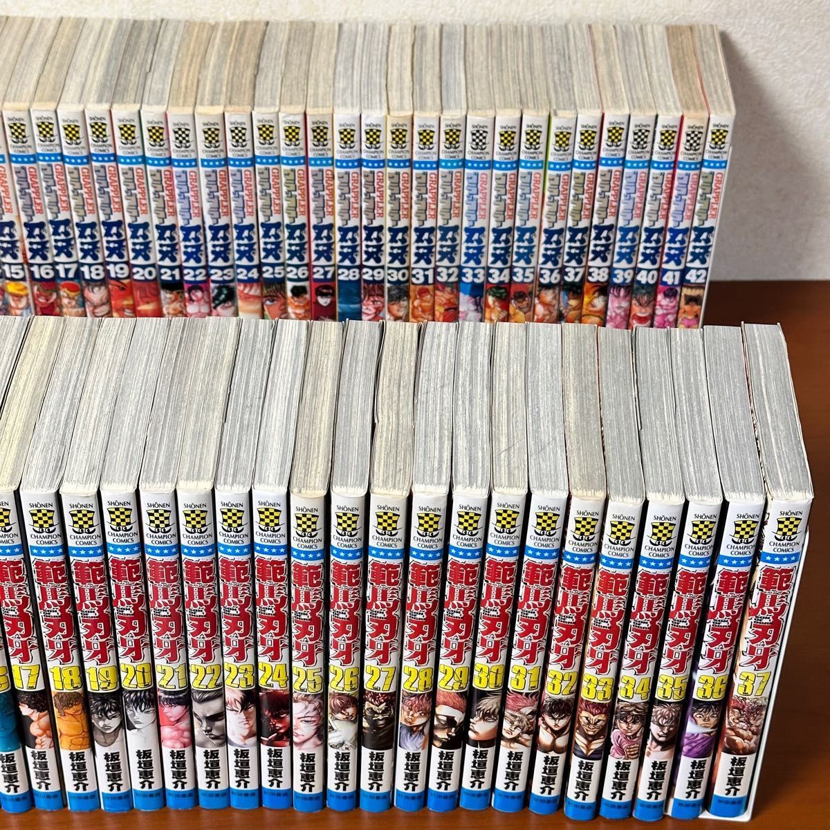 バキ道(5部)16 刃牙道(4部)22 範馬刃牙(3部)37 バキ(2部)31