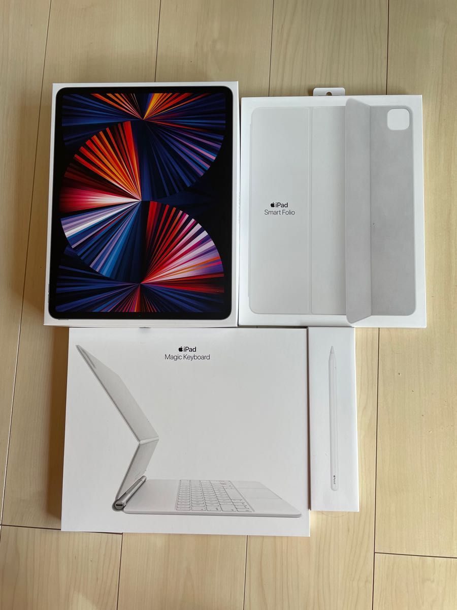 iPad Pro 12 9 Wi-Fi 第5世代(M1) 128GB 純正キーボード 純正カバー