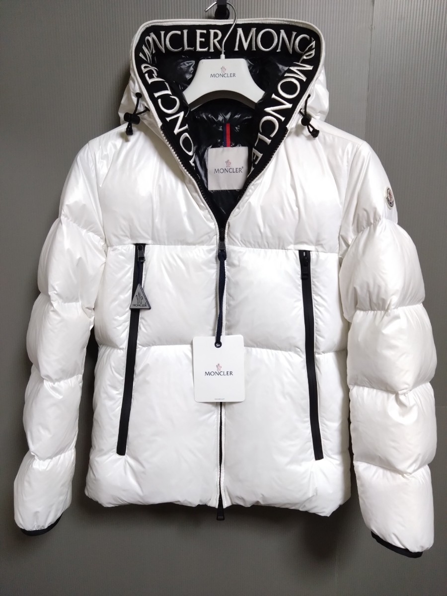 美品 モンクレール モンクラー ダウンジャケット 白ワッペン サイズ 1