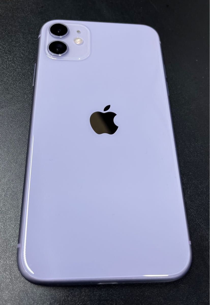 SIMフリー iPhone11 128GB パープル 初期化済み 社外バッテリー新品