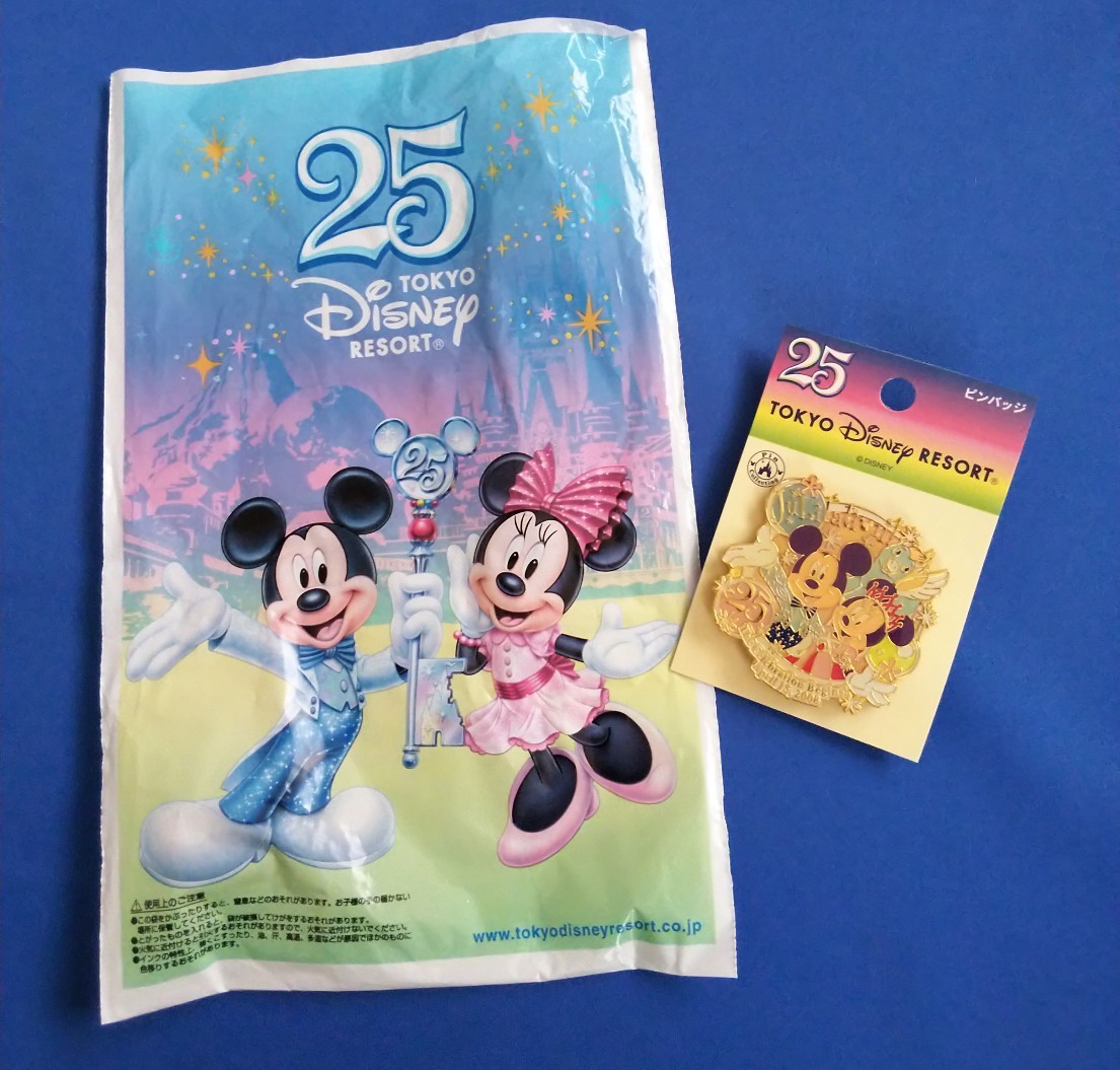 ディズニーリゾート 25周年 グッズ ピンバッジ 未使用