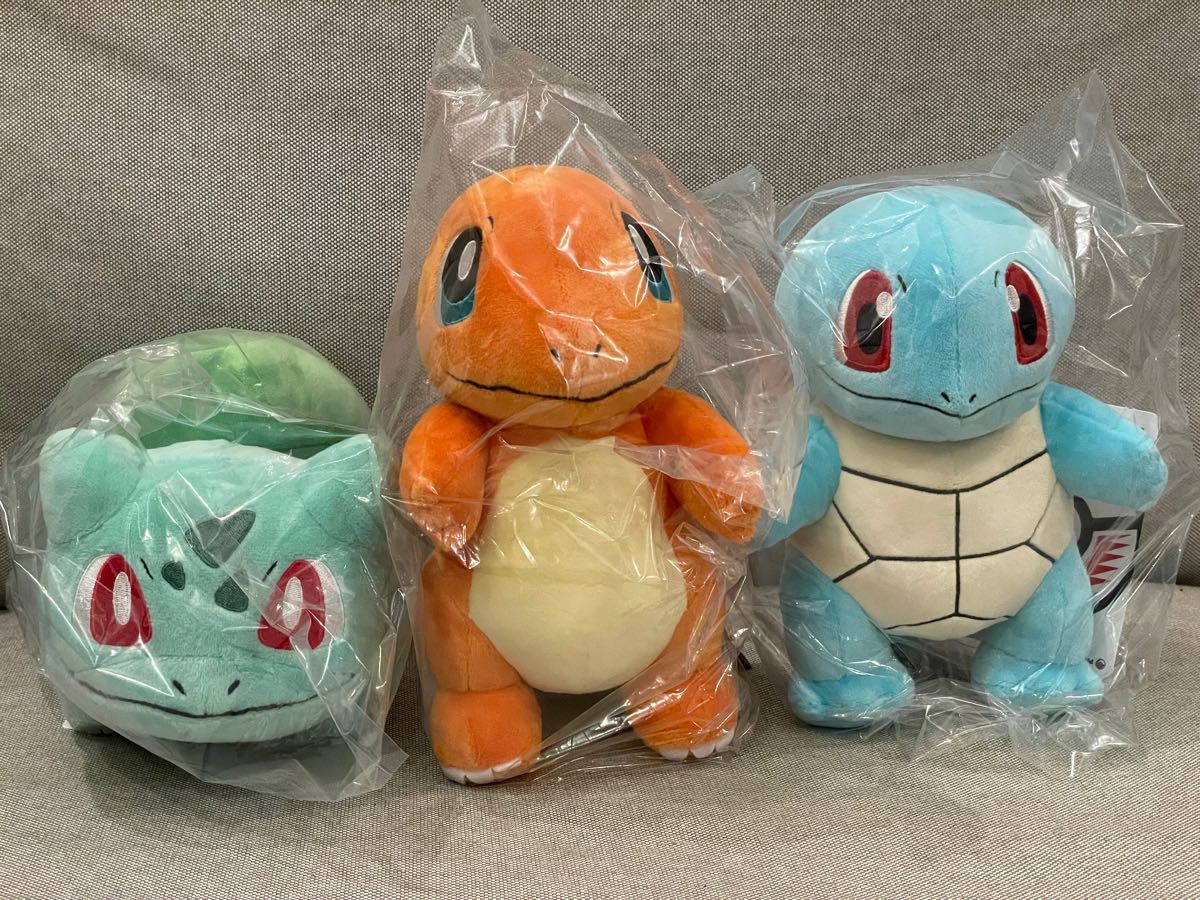 初代御三家 ポケモンセンター限定ぬいぐるみ 赤 緑 青｜Yahoo!フリマ