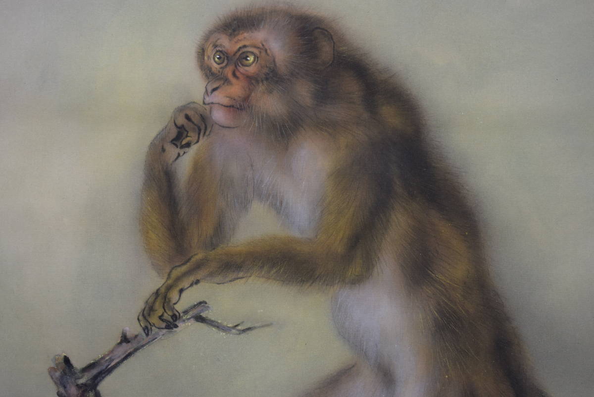 Yahoo!オークション - 【模写】//大橋翠石/花木に猿図/桐共箱二重箱付/