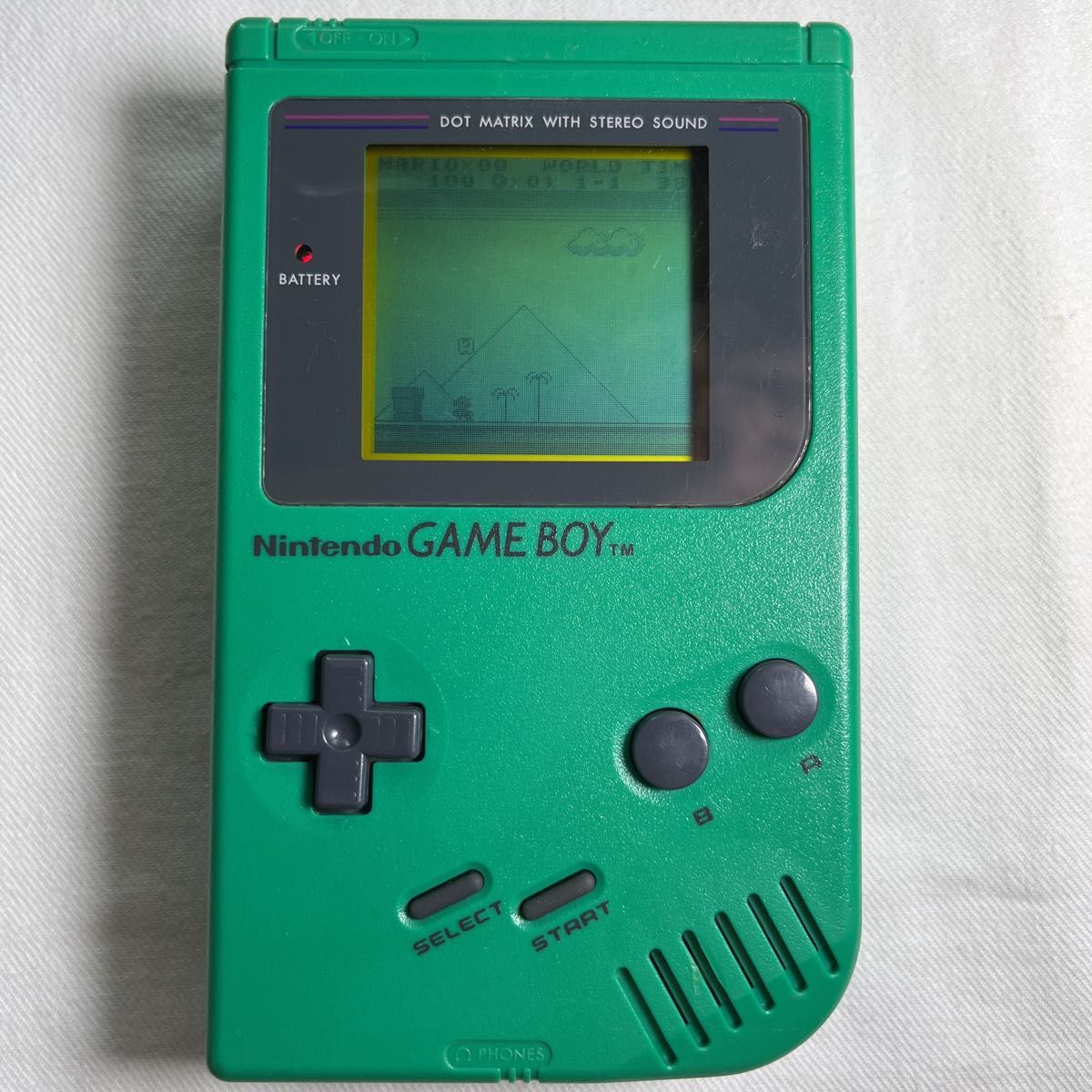 状態良好】初代ゲームボーイ 緑 グリーン 動作確認済み GB本体｜Yahoo