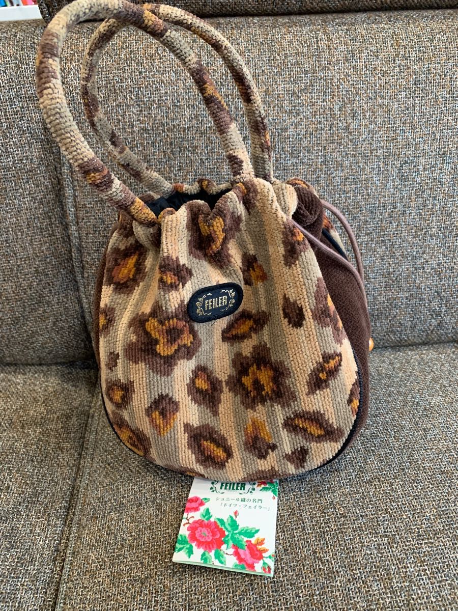 FEILER フェイラー ハンドバッグ トートバッグ 巾着 レオパード ヒョウ