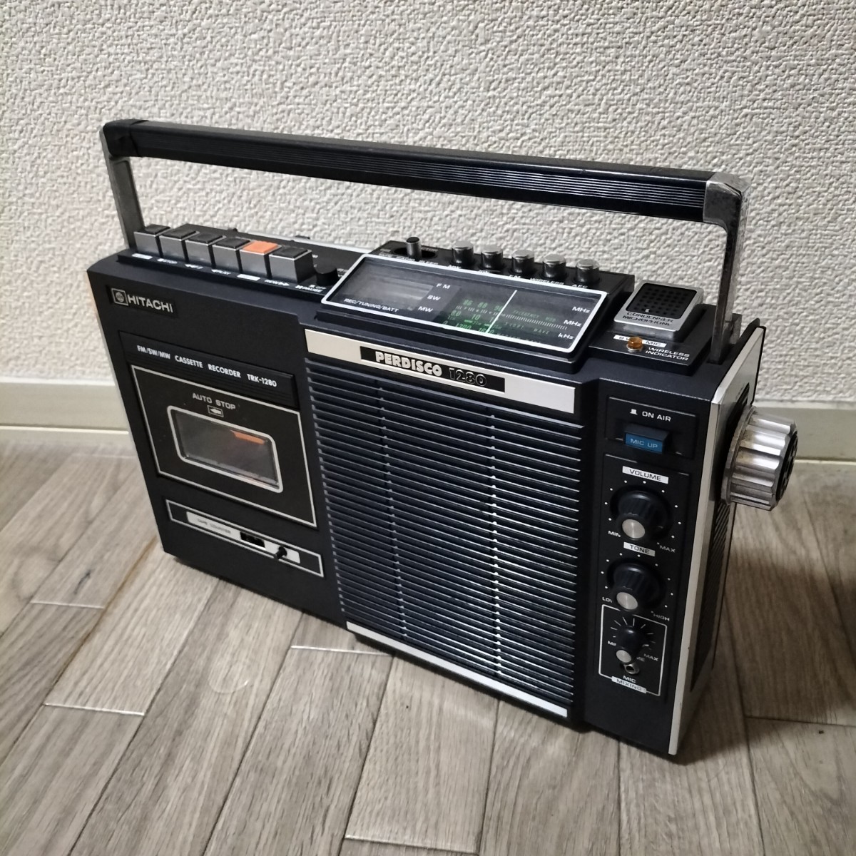 Yahoo!オークション - HITACHI 日立 ラジカセ TRK-1280 パディスコ 昭