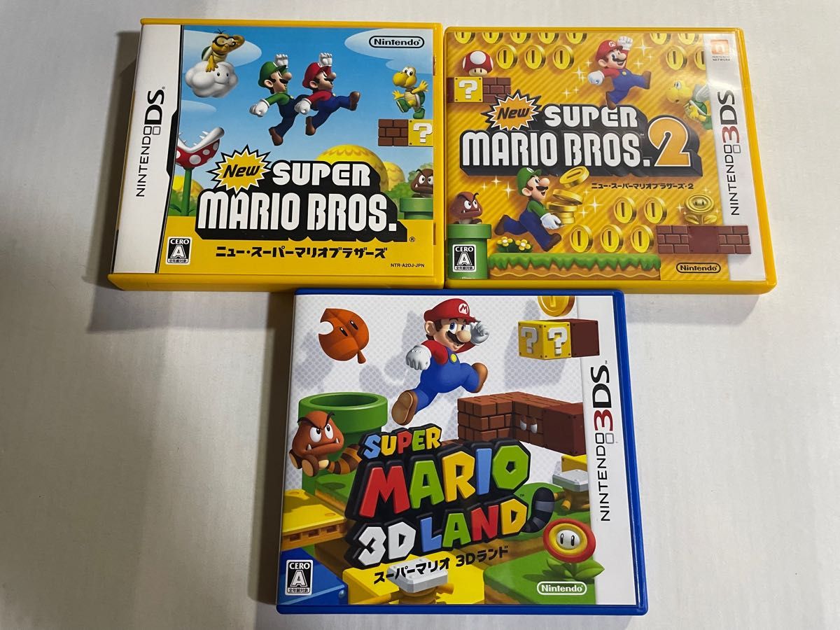 BABY］スーパーマリオ Switch カセット3点セット Switch マリオ ソフト