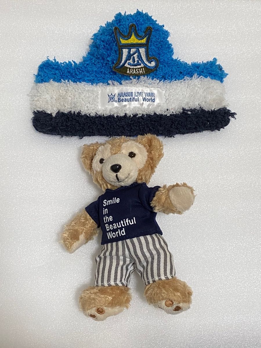 ダッフィー/ぬいぐるみバッジ/嵐ライブリメイクコスチューム付き