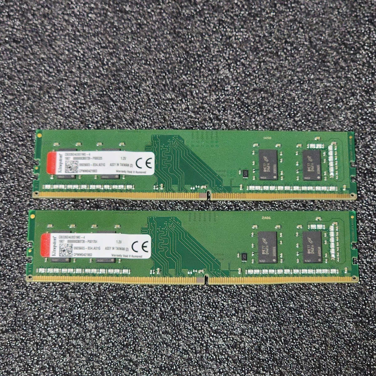 Kingston DDR4-2666MHz 8GB (4GB×2枚キット) CBD26D4U9S1ME-4 動作確認