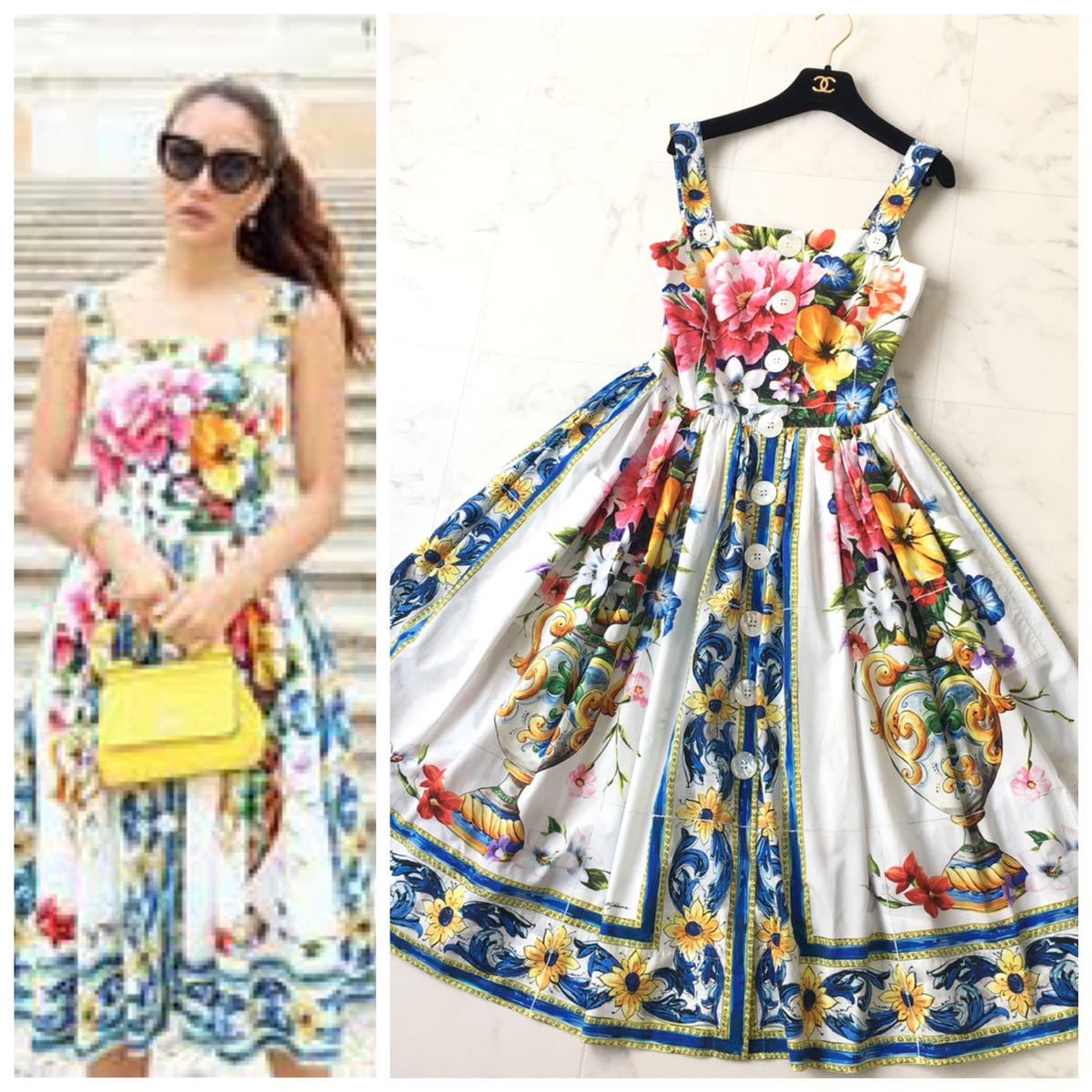 美品 DOLCE&GABBANA ドルチェ&ガッバーナ ドルガバ ワンピース 送料